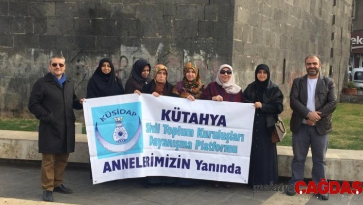 Kütahya'dan 'Diyarbakır anneleri'ne destek