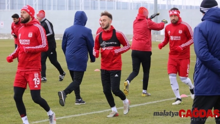 Lider Sivasspor'da neşeli idman