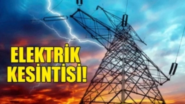 Malatya'da 10 Ekimde elektrik kesintisi yaşanacak mahalleler