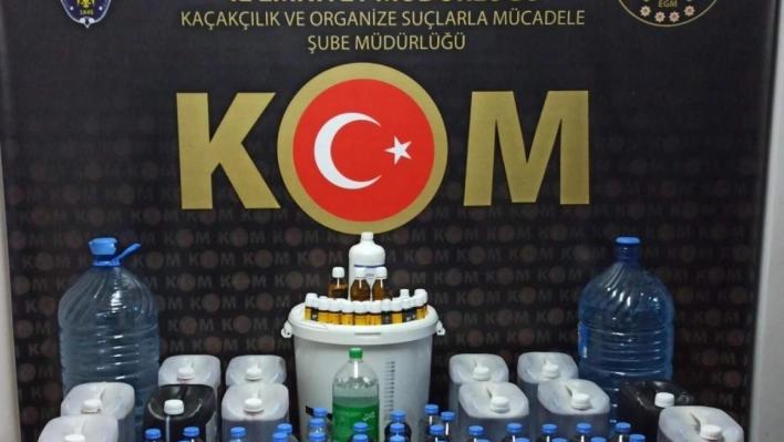 Malatya'da 128 litre sahte alkol ele geçirildi