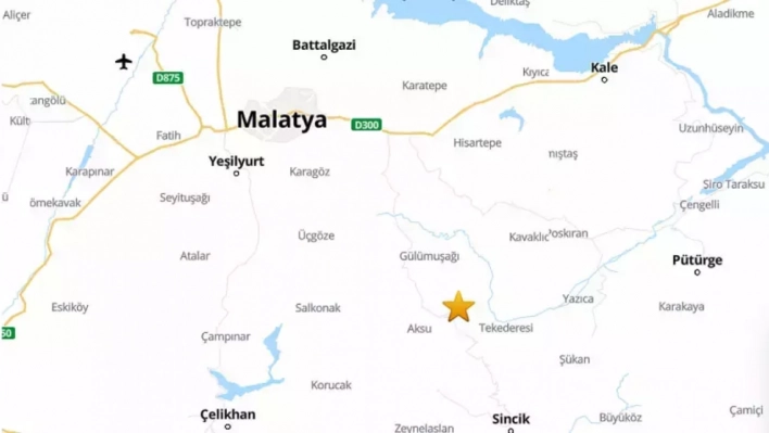 Malatya'da 3.5 büyüklüğünde deprem!