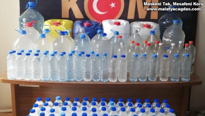 318 litre sahte içki ele geçirildi