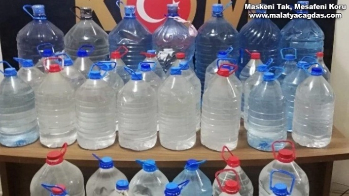 321 litre boğma içki ele geçirildi