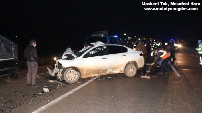 Malatya'da feci kaza: 3 ölü, 1 yaralı