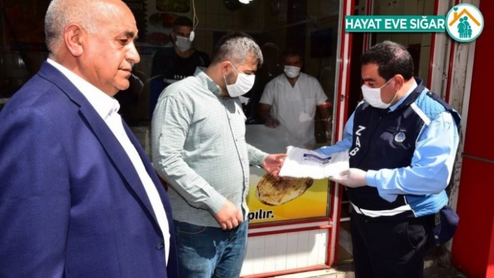 Malatya'da fırıncılara maske dağıtıldı