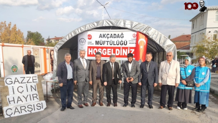 Malatya'da Gazze İçin Hayır Çarşısı açıldı