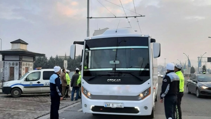 Malatya'da servis araçlarında denetim artıyor