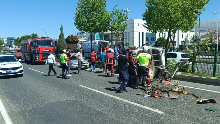 Malatya'da Trafik Kazası 2 Yaralı