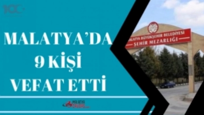 Malatya'da Vefat Edenler