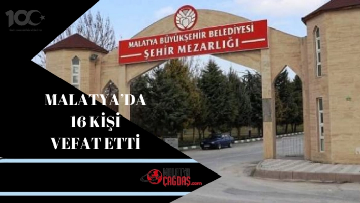 Malatya'da Vefat Edenler