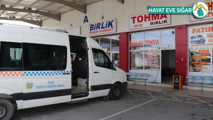 Malatya'dan 1 ay sonra ilk kez minibüs seferi yapıldı