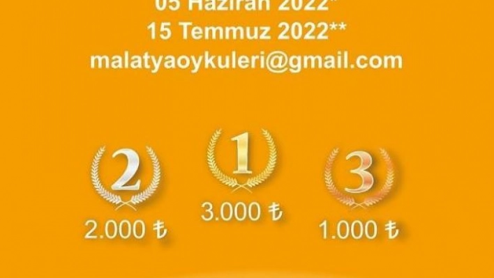 Malatya öyküleri yarışması açıldı