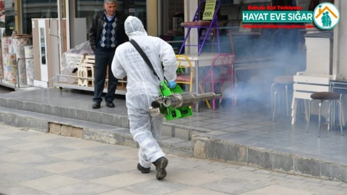 Mamak'ta 'sıcak sisleme' ile dezenfekte