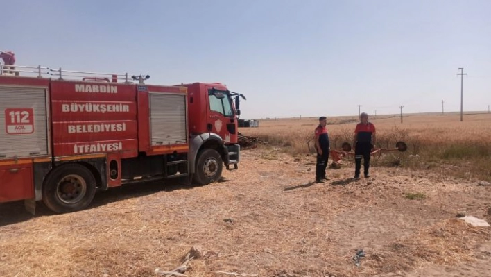 Mardin'de itfaiye ekipleri yangın ihtimaline karşı tetikte