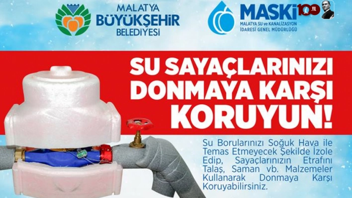 Maski Uyardı! Su Sayaçlarınızı Soğuktan Koruyun