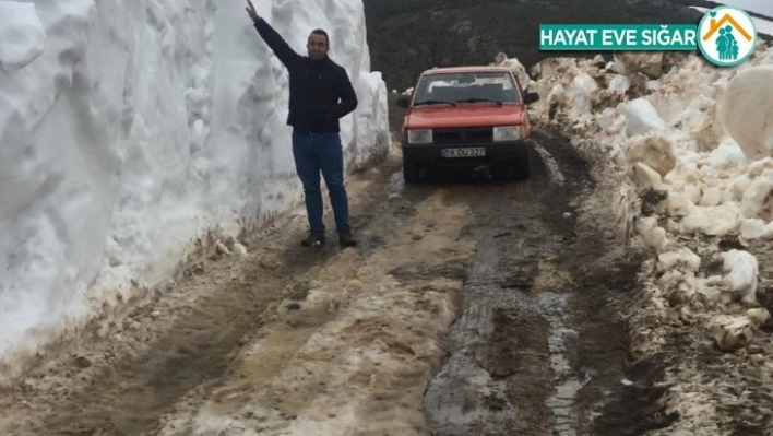 Mayıs ayında 2.5 metre kar