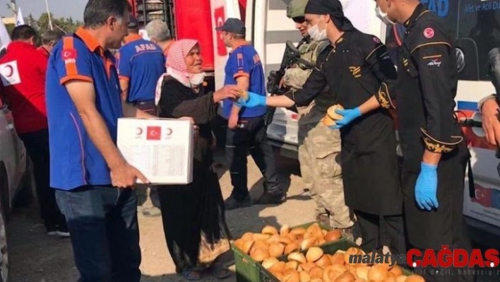 Mehmetçik'ten Tel Abyad'a yardım eli