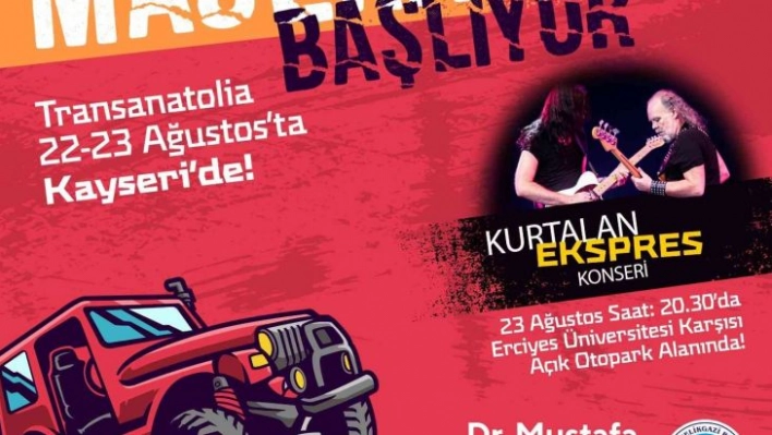 Melikgazi'den Kurtalan Ekspres konserine davet