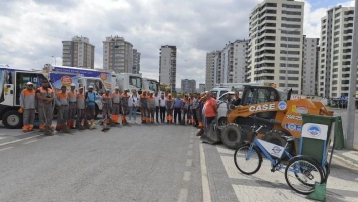 Melikgazi'nin temizlik seferberliği devam ediyor