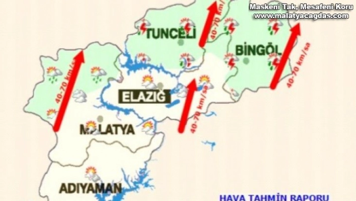 Meteorolojiden kuvvetli rüzgar uyarısı