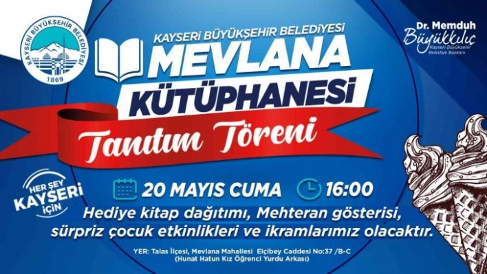 Mevlana Kütüphanesi'nin tanıtımı için sürpriz etkinlikler