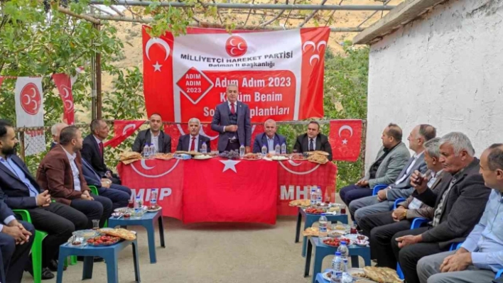 MHP heyeti Sason'da vatandaşlarla buluştu