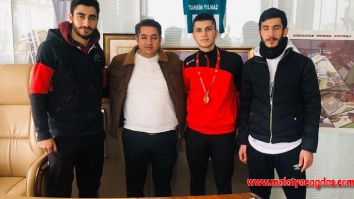 Milli Kick Boksçu Yakup Yiğit'ten Tahsin Yılmaz'a ziyaret