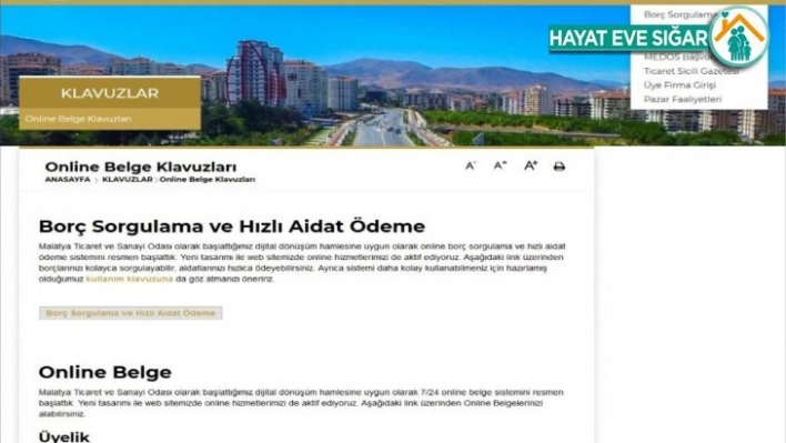 MTSO'da online belge dönemi başladı