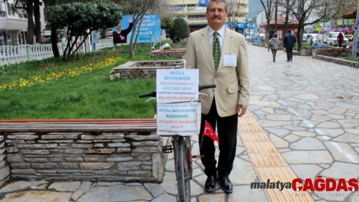 Muğla'nın bisikletli bağımsız büyükşehir adayı kazada ağır yaralandı