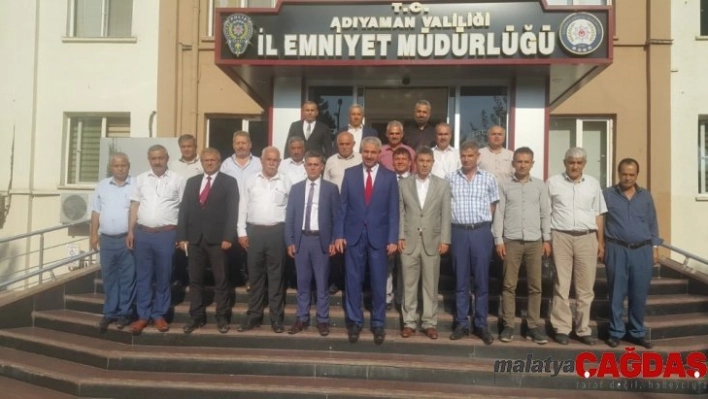 Muhtarlar,  Emniyet Müdürü Ergüder ile bir araya geldi