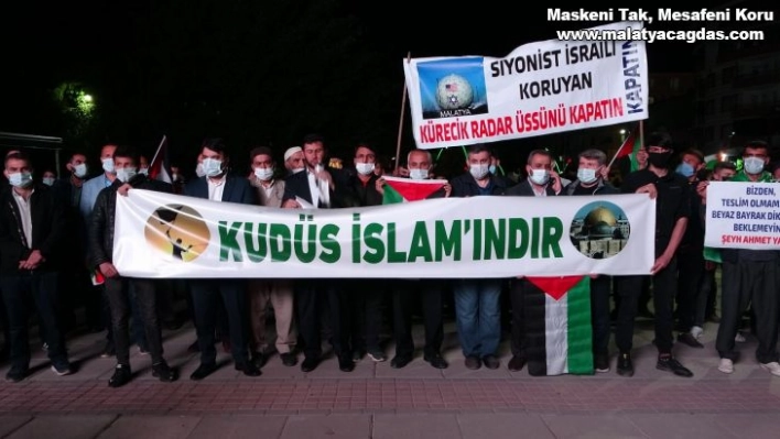 Muş'ta İsrail zulmü protesto edildi