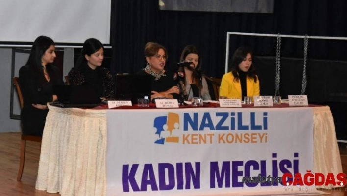 Nazilli'de kadına şiddet ve çocuk istismarı semineri verildi