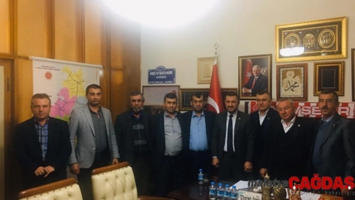 Nevşehir Ziraat Odası Başkanları, Açıkgöz'ü ziyaret etti