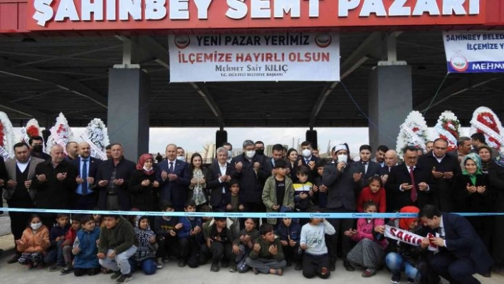 Oğuzeli Semt pazarı törenle hizmete açıldı