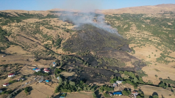 Ormanlık alanda çıkan yangın söndürüldü