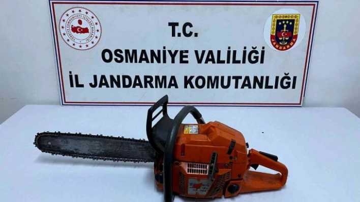 Osmaniye'de hızar makinesi çalan şüpheli yakalandı