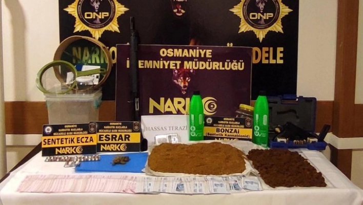 Osmaniye'de uyuşturucu operasyonlarına 5 tutuklama