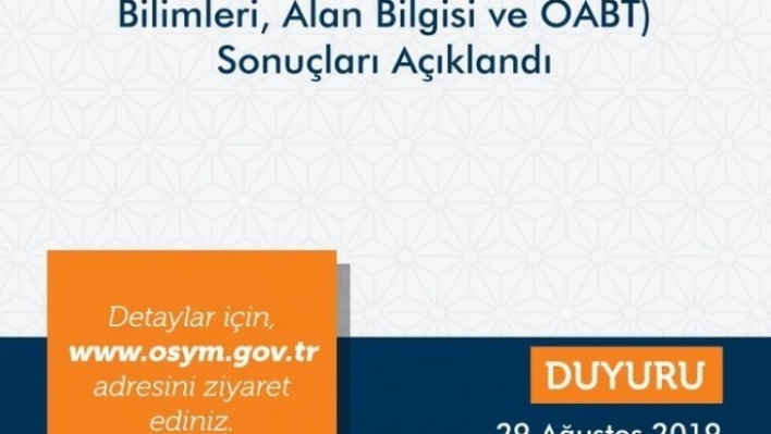 ÖSYM, 2019 KPSS sonuçlarını açıkladı