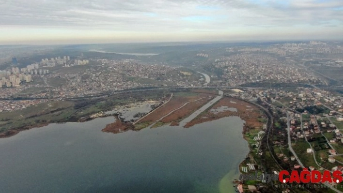 (Özel) Kanal İstanbul güzergahı havadan görüntülendi