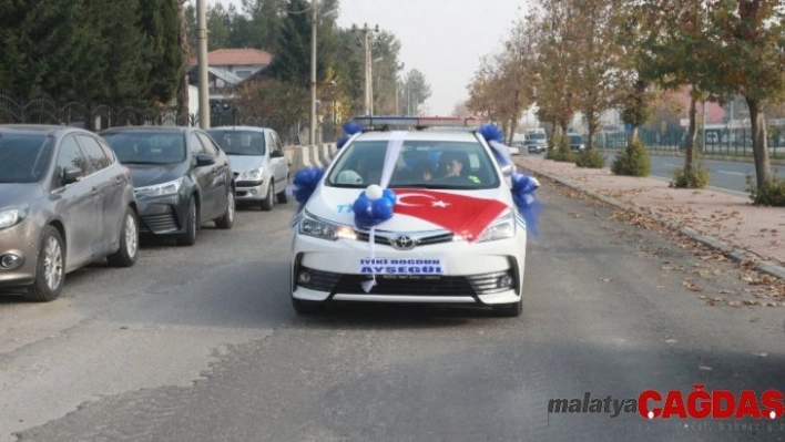 Polis sirenleri bu defa şehidin kızı için çaldı