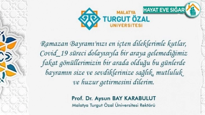 Rektör Karabulut'tan Ramazan Bayramı mesajı