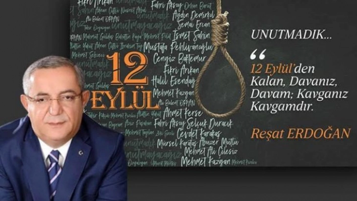 Reşat Erdoğan'dan 12 Eylül tepkisi