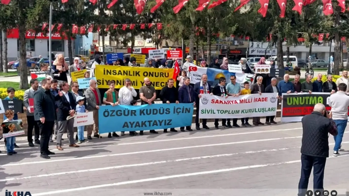 Sakarya'da Gazze nöbeti 33 haftadır devam ediyor