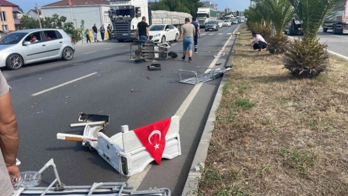 Samsun'da zincirleme trafik kazası: 1 yaralı