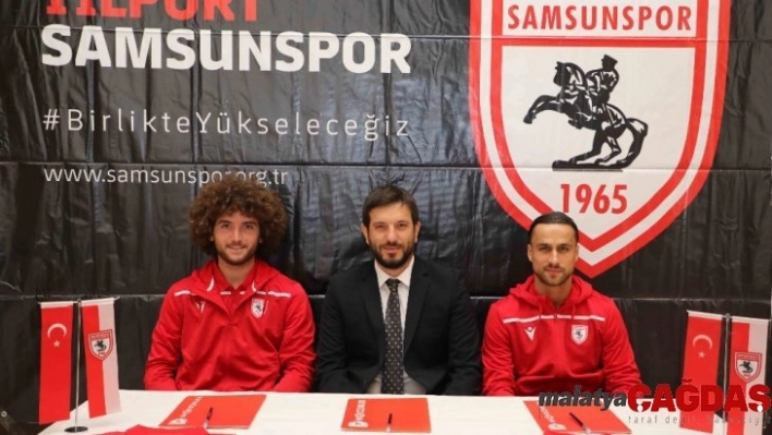 Samsunspor'da çifte imza