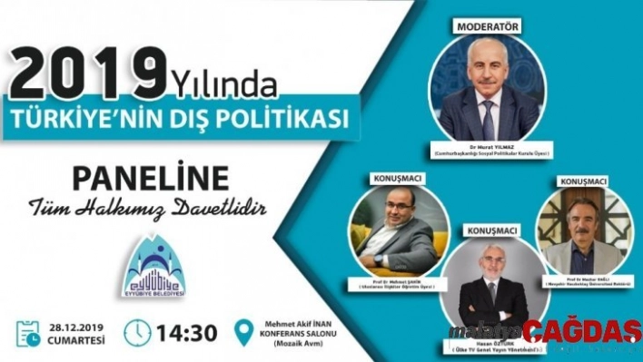 Şanlıurfa  '2019 yılı Türkiye'nin dış politikası' paneline ev sahipliği yapacak