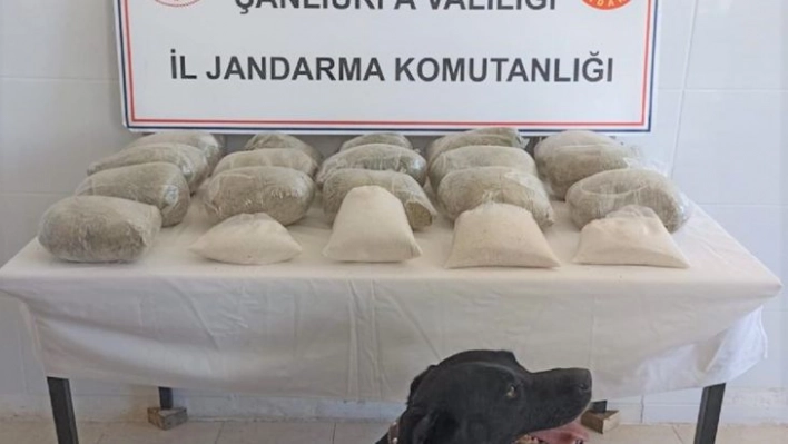 Şanlıurfa'da 20 kilogram uyuşturucu ele geçirildi: 2 gözaltı