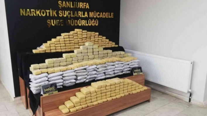 Şanlıurfa'da 217 kilo eroin ele geçirildi