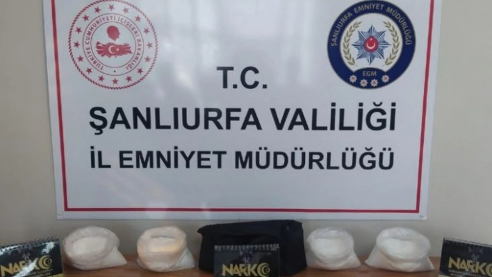 Şanlıurfa'da 4 kilo uyuşturucu ele geçirildi