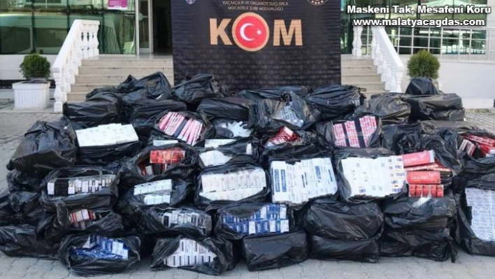 Şanlıurfa'da 43 bin 500 paket kaçak sigara ele geçirildi